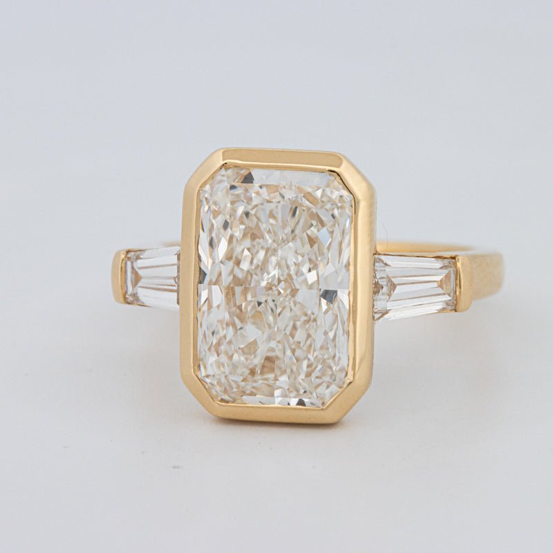 5 CT Bezel Set Radiant Cut Ring (LG) - ZIZOV DIAMONDS