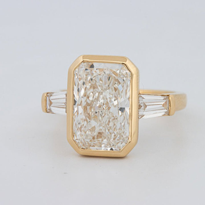 5 CT Bezel Set Radiant Cut Ring (LG) - ZIZOV DIAMONDS