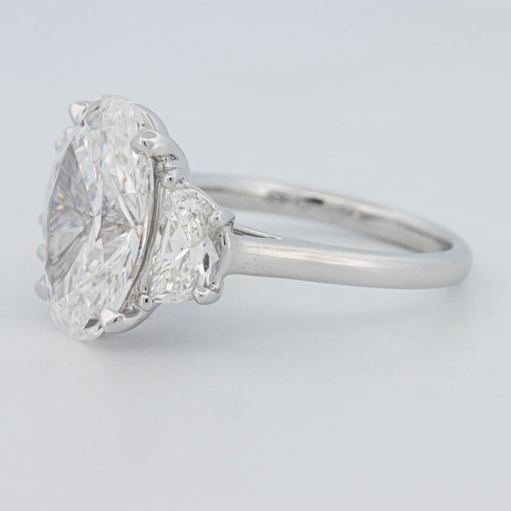 5 CT "Moonlight" Oval Trilogy Ring (LG) - ZIZOV DIAMONDS