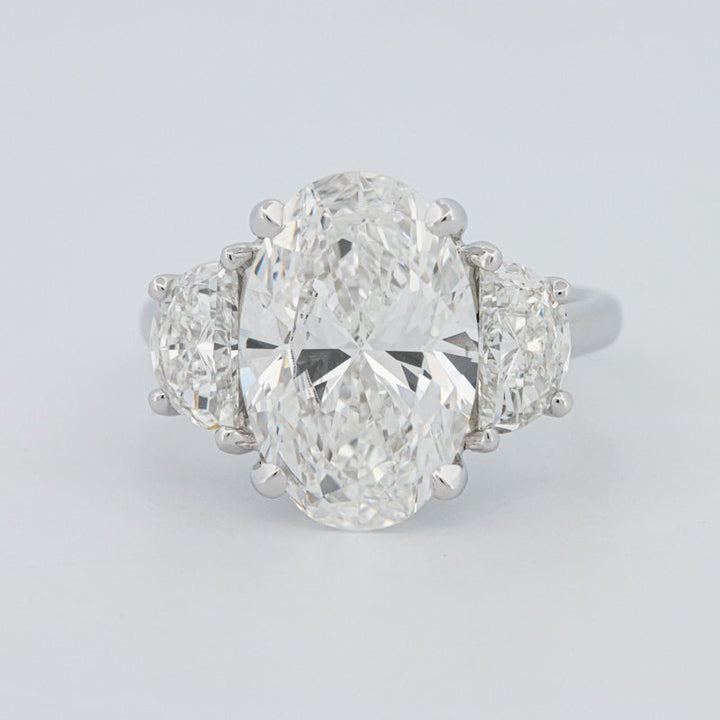 5 CT "Moonlight" Oval Trilogy Ring (LG) - ZIZOV DIAMONDS