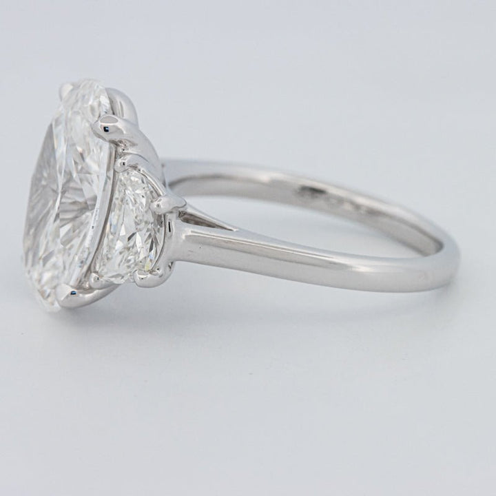 5 CT "Moonlight" Oval Trilogy Ring (LG) - ZIZOV DIAMONDS