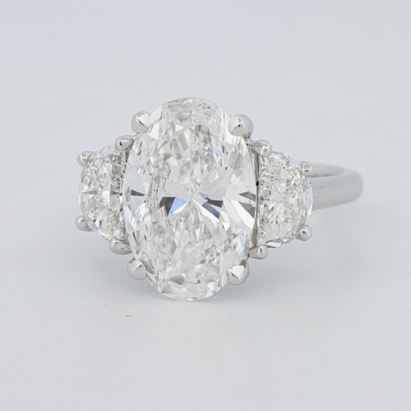 5 CT "Moonlight" Oval Trilogy Ring (LG) - ZIZOV DIAMONDS