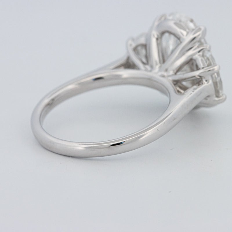 5 CT "Moonlight" Oval Trilogy Ring (LG) - ZIZOV DIAMONDS