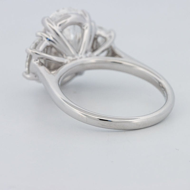 5 CT "Moonlight" Oval Trilogy Ring (LG) - ZIZOV DIAMONDS