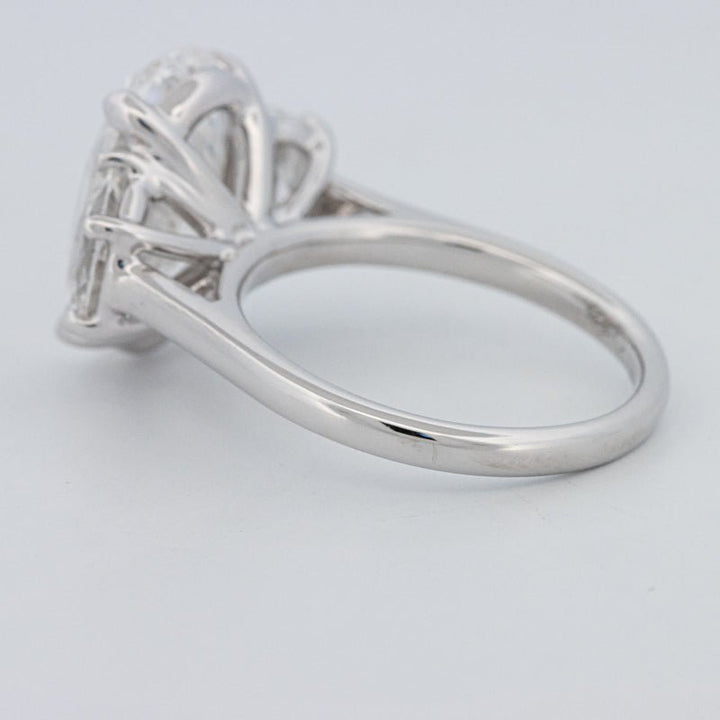 5 CT "Moonlight" Oval Trilogy Ring (LG) - ZIZOV DIAMONDS