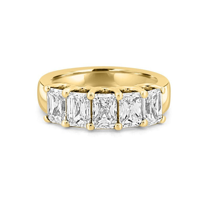 5 Half Emerald Eternity Ring - ZIZOV DIAMONDS