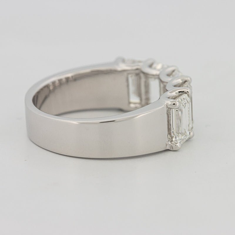 5 Half Emerald Floating Eternity Ring (LG) - ZIZOV DIAMONDS