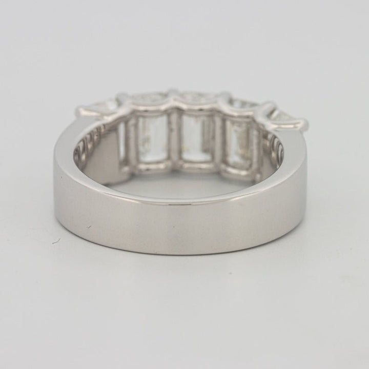 5 Half Emerald Floating Eternity Ring (LG) - ZIZOV DIAMONDS