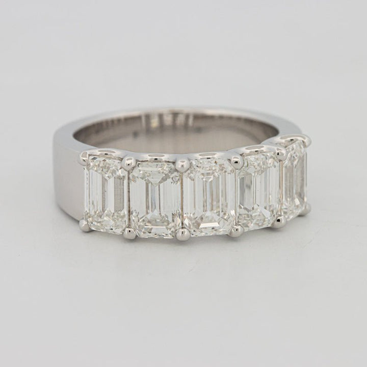 5 Half Emerald Floating Eternity Ring (LG) - ZIZOV DIAMONDS