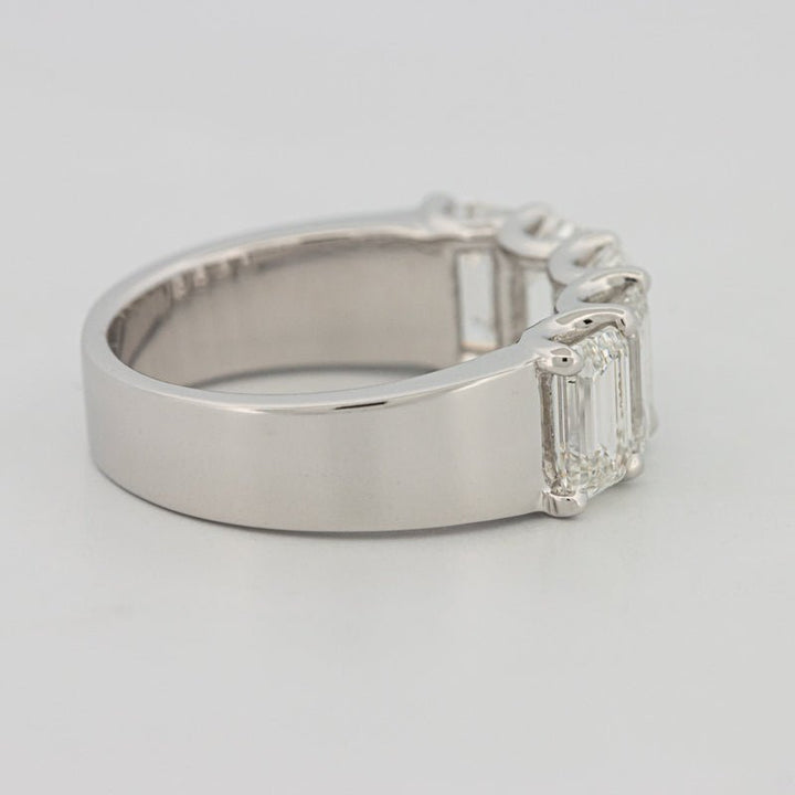 5 Half Emerald Floating Eternity Ring (LG) - ZIZOV DIAMONDS