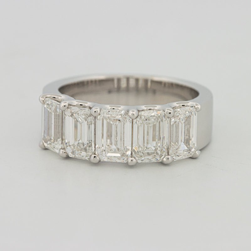 5 Half Emerald Floating Eternity Ring (LG) - ZIZOV DIAMONDS