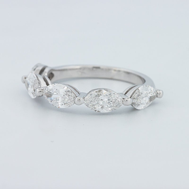 5 Half Marquise Floating Eternity Ring (LG) - ZIZOV DIAMONDS
