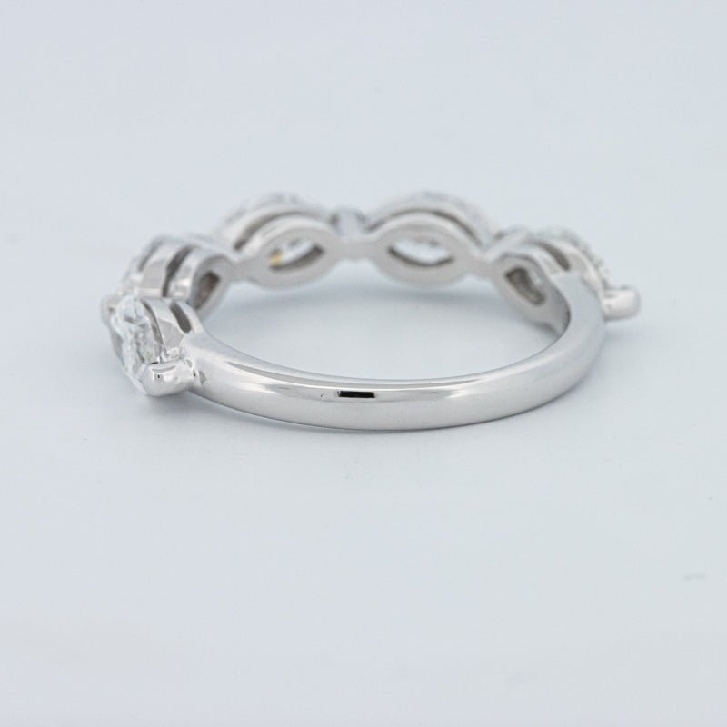 5 Half Marquise Floating Eternity Ring (LG) - ZIZOV DIAMONDS