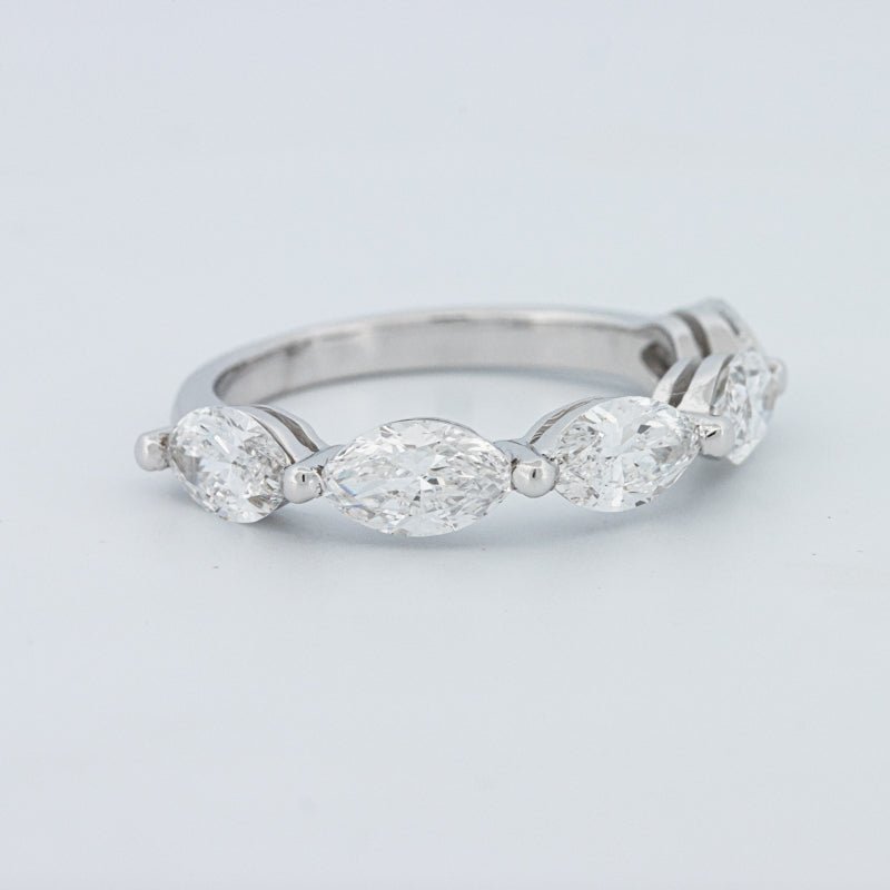 5 Half Marquise Floating Eternity Ring (LG) - ZIZOV DIAMONDS