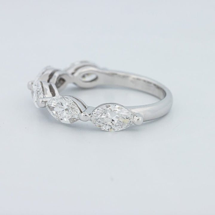 5 Half Marquise Floating Eternity Ring (LG) - ZIZOV DIAMONDS