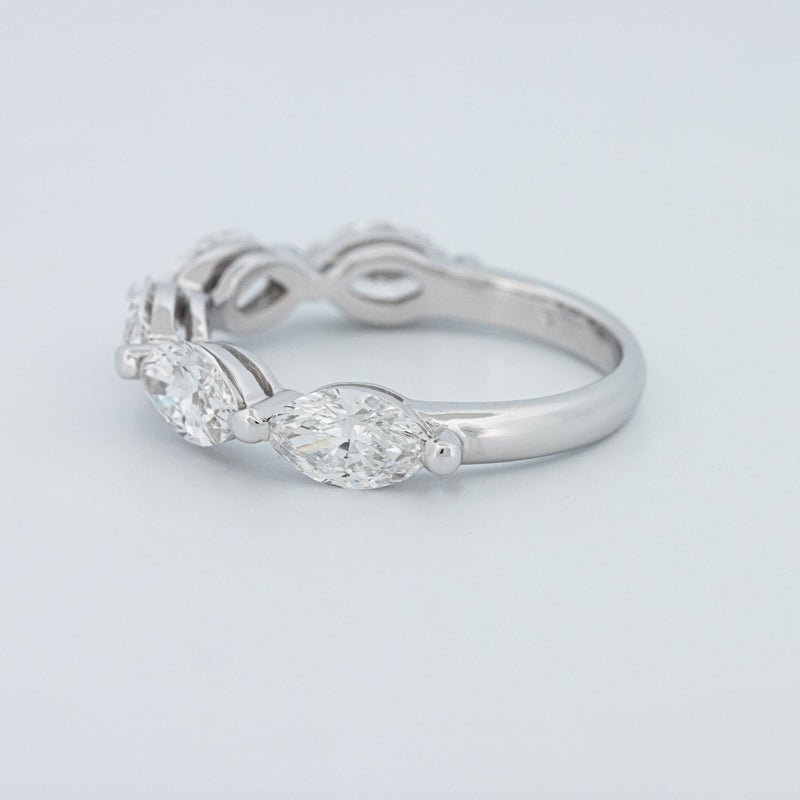 5 Half Marquise Floating Eternity Ring (LG) - ZIZOV DIAMONDS