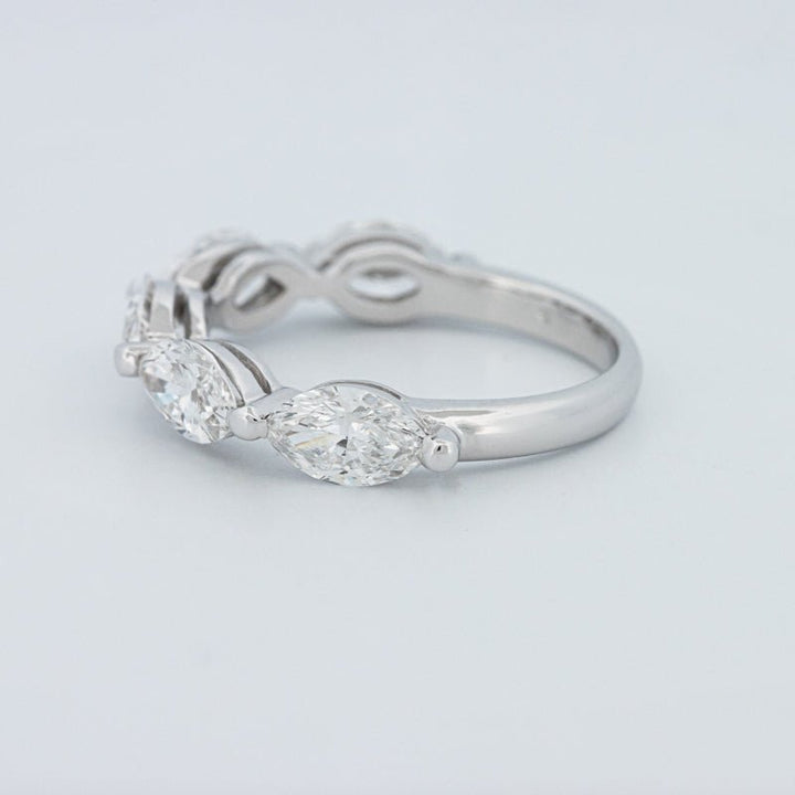 5 Half Marquise Floating Eternity Ring (LG) - ZIZOV DIAMONDS