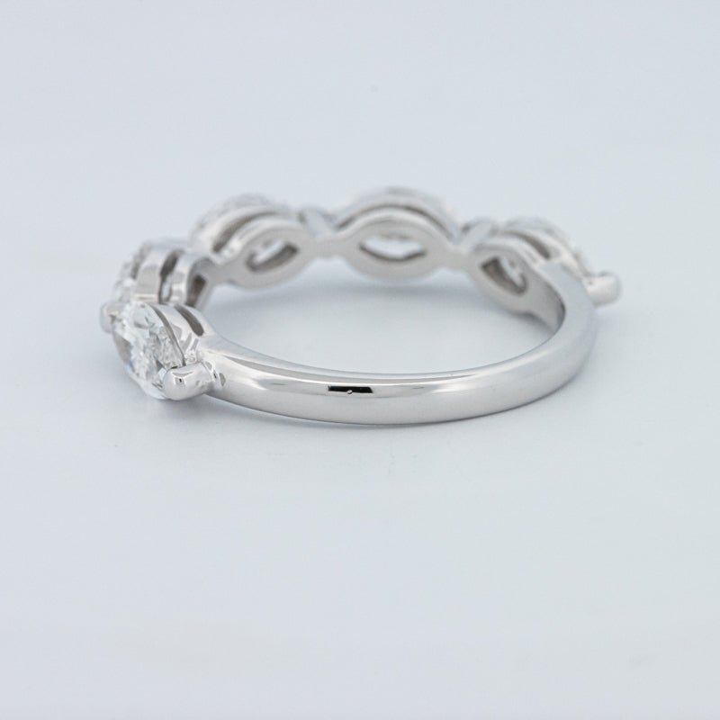 5 Half Marquise Floating Eternity Ring (LG) - ZIZOV DIAMONDS