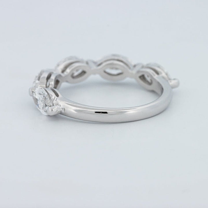 5 Half Marquise Floating Eternity Ring (LG) - ZIZOV DIAMONDS