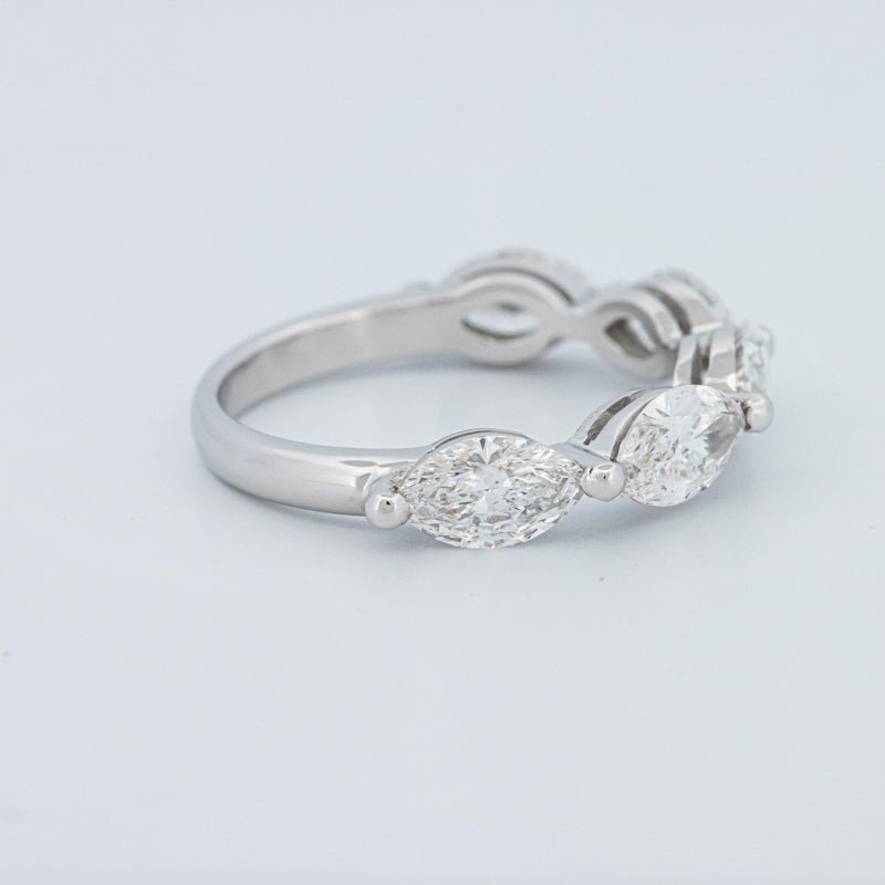 5 Half Marquise Floating Eternity Ring (LG) - ZIZOV DIAMONDS