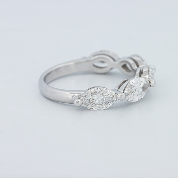 5 Half Marquise Floating Eternity Ring (LG) - ZIZOV DIAMONDS