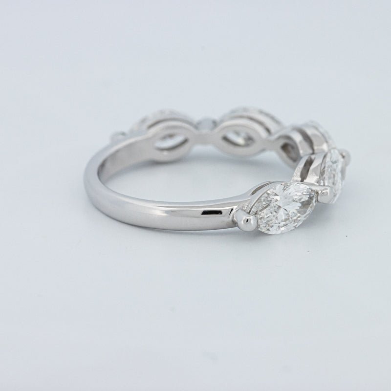 5 Half Marquise Floating Eternity Ring (LG) - ZIZOV DIAMONDS