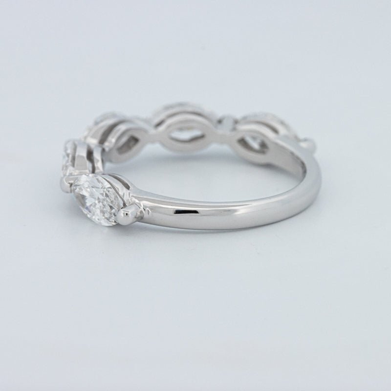 5 Half Marquise Floating Eternity Ring (LG) - ZIZOV DIAMONDS
