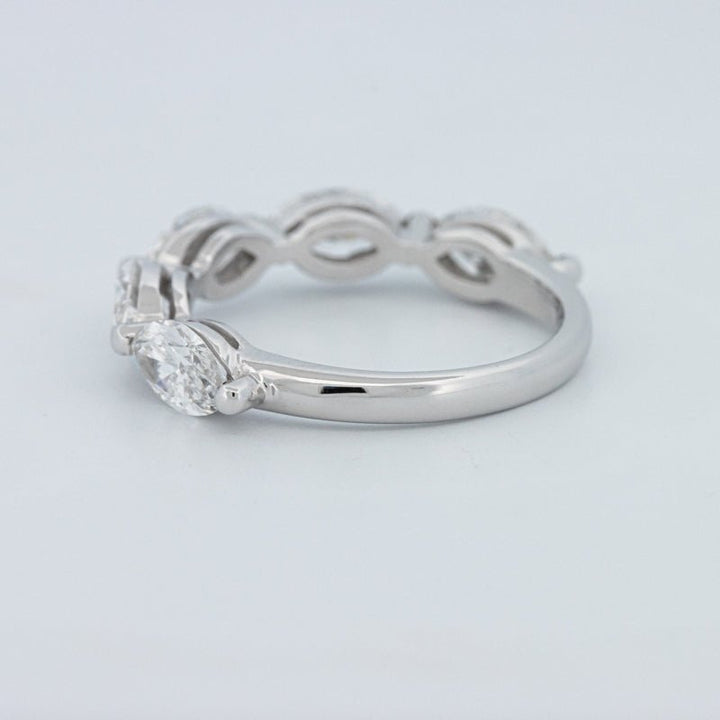 5 Half Marquise Floating Eternity Ring (LG) - ZIZOV DIAMONDS