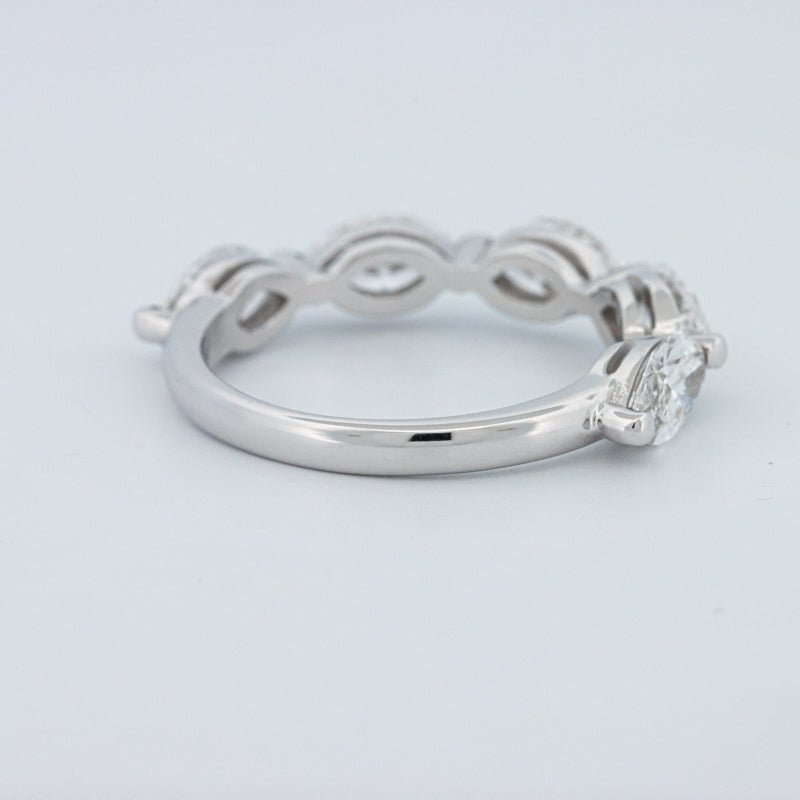 5 Half Marquise Floating Eternity Ring (LG) - ZIZOV DIAMONDS