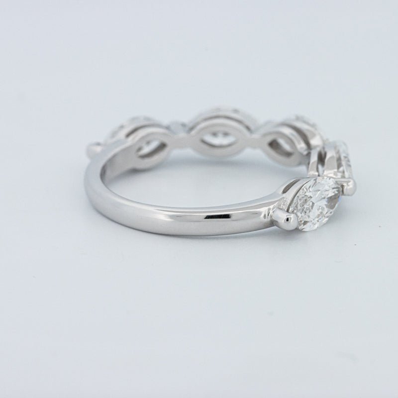 5 Half Marquise Floating Eternity Ring (LG) - ZIZOV DIAMONDS