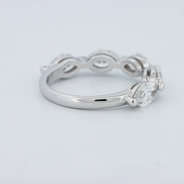 5 Half Marquise Floating Eternity Ring (LG) - ZIZOV DIAMONDS