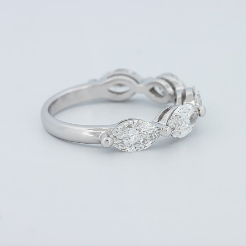 5 Half Marquise Floating Eternity Ring (LG) - ZIZOV DIAMONDS