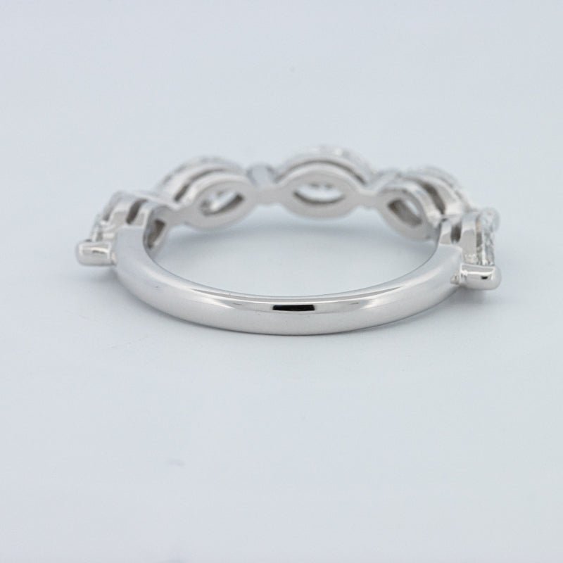 5 Half Marquise Floating Eternity Ring (LG) - ZIZOV DIAMONDS