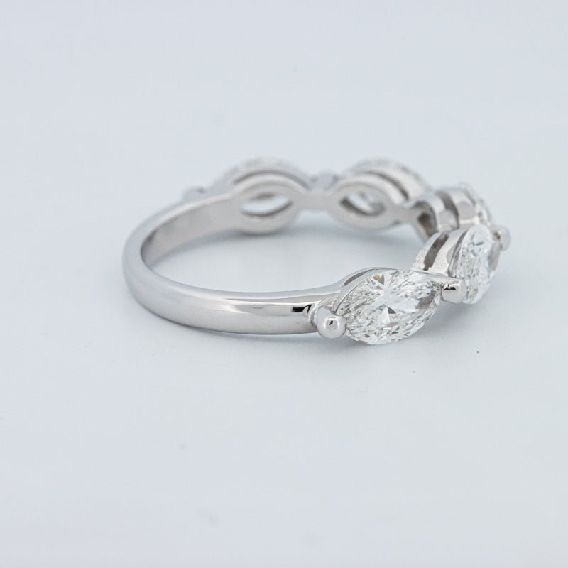5 Half Marquise Floating Eternity Ring (LG) - ZIZOV DIAMONDS