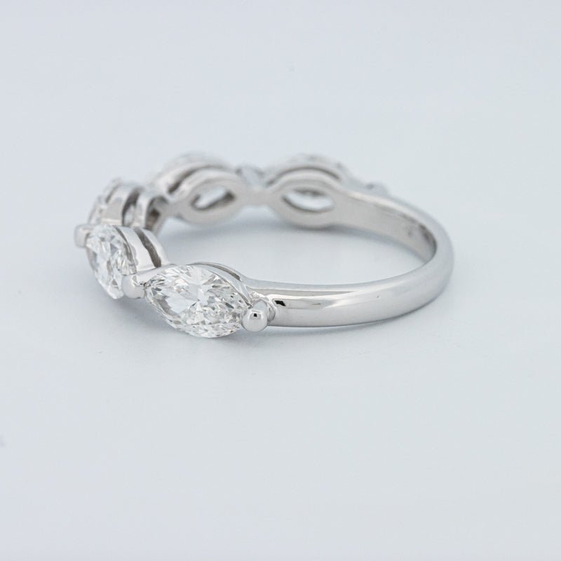 5 Half Marquise Floating Eternity Ring (LG) - ZIZOV DIAMONDS