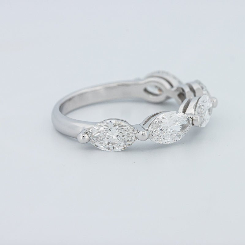 5 Half Marquise Floating Eternity Ring (LG) - ZIZOV DIAMONDS