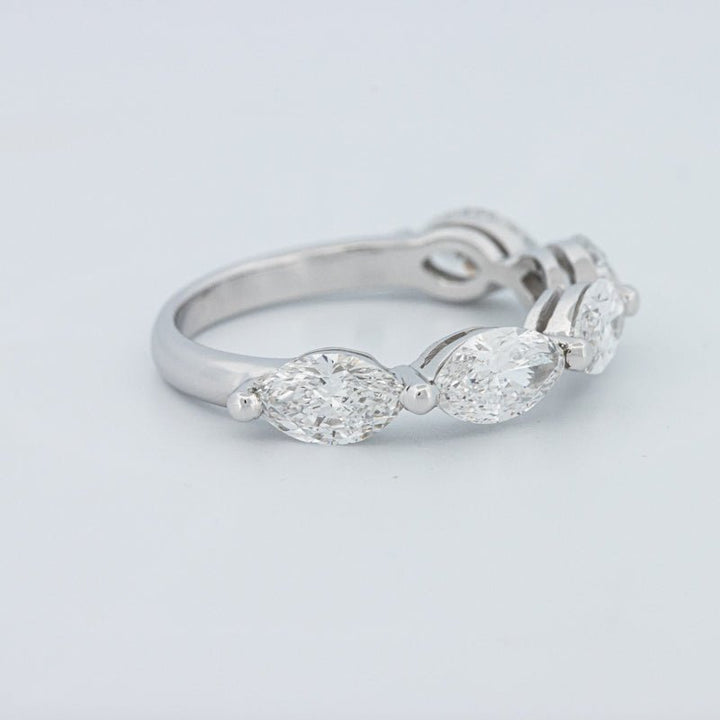 5 Half Marquise Floating Eternity Ring (LG) - ZIZOV DIAMONDS