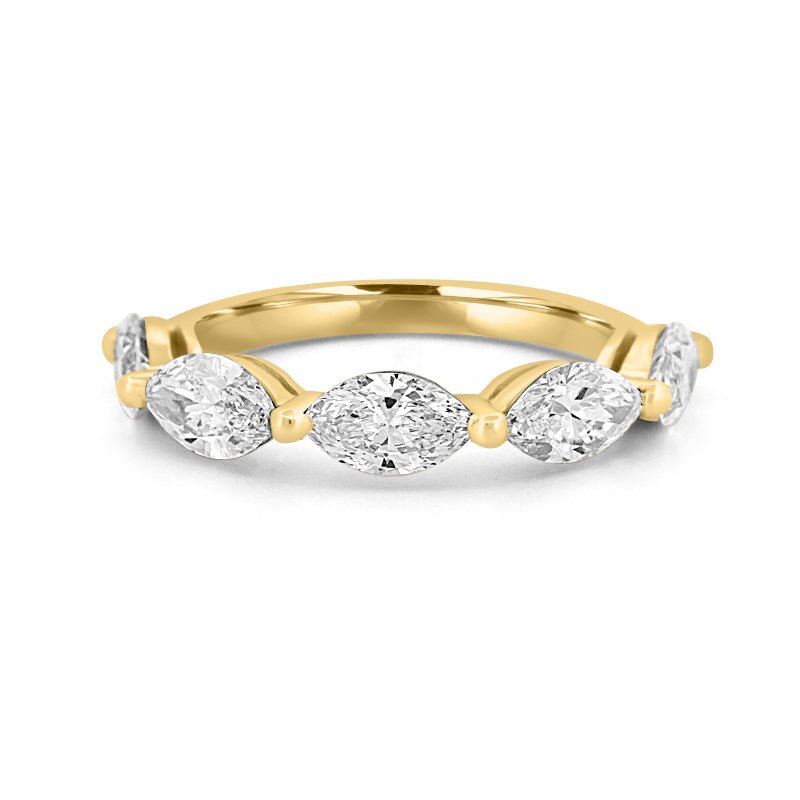 5 Half Marquise Floating Eternity Ring (LG) - ZIZOV DIAMONDS