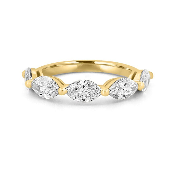 5 Half Marquise Floating Eternity Ring (LG) - ZIZOV DIAMONDS