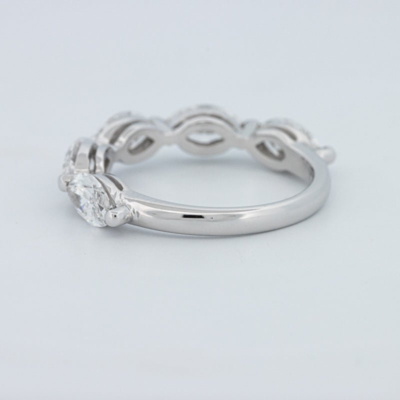 5 Half Marquise Floating Eternity Ring (LG) - ZIZOV DIAMONDS
