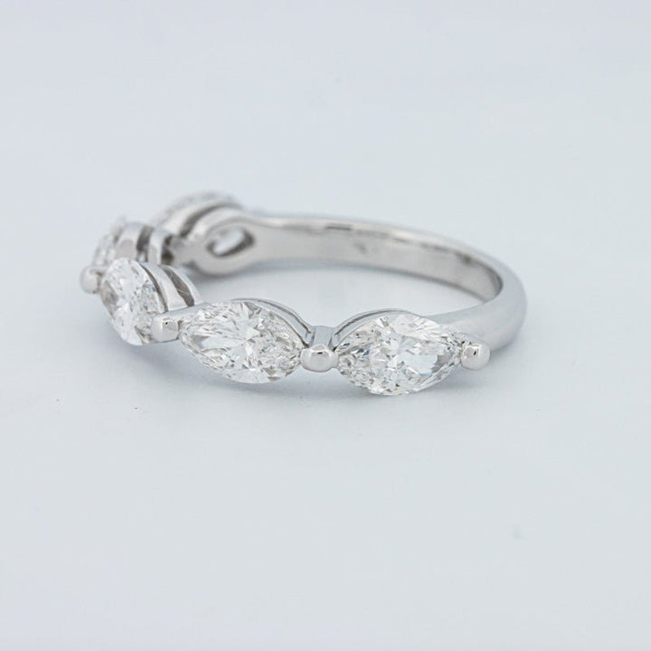 5 Half Marquise Floating Eternity Ring (LG) - ZIZOV DIAMONDS