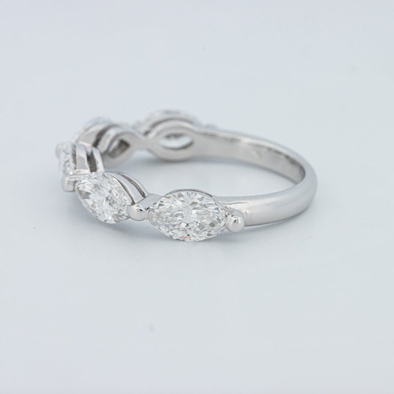 5 Half Marquise Floating Eternity Ring (LG) - ZIZOV DIAMONDS