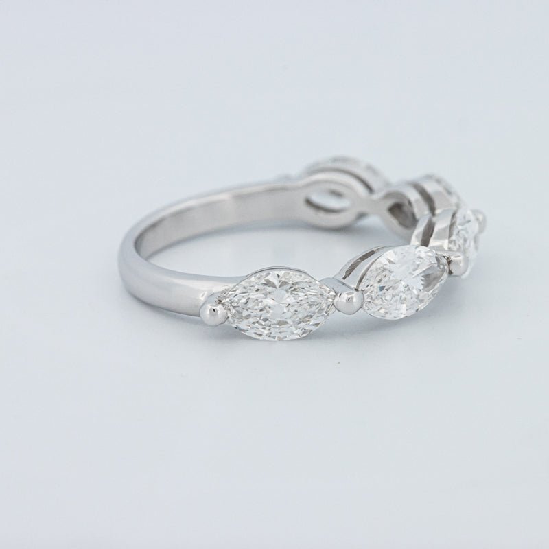 5 Half Marquise Floating Eternity Ring (LG) - ZIZOV DIAMONDS