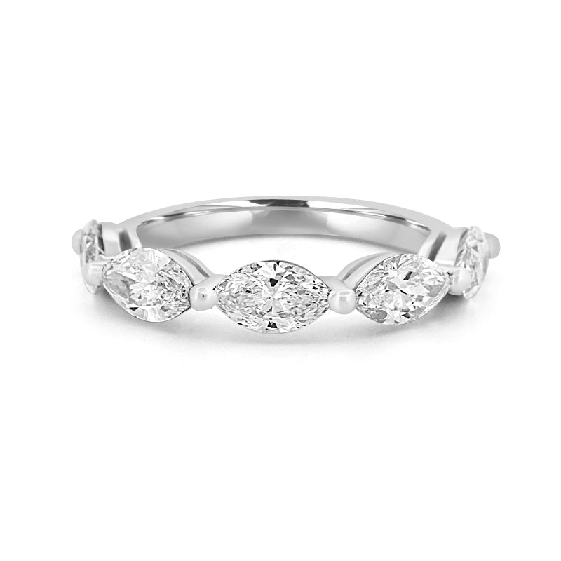 5 Half Marquise Floating Eternity Ring (LG) - ZIZOV DIAMONDS