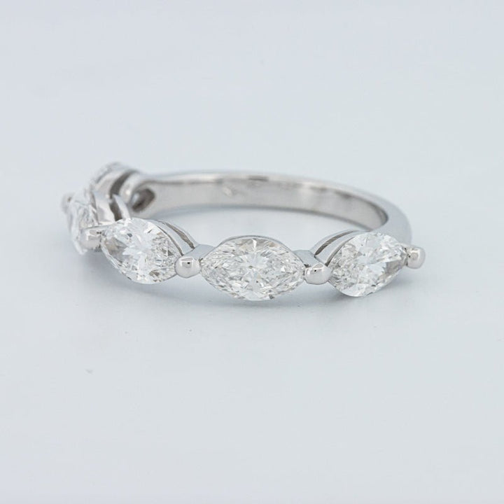 5 Half Marquise Floating Eternity Ring (LG) - ZIZOV DIAMONDS