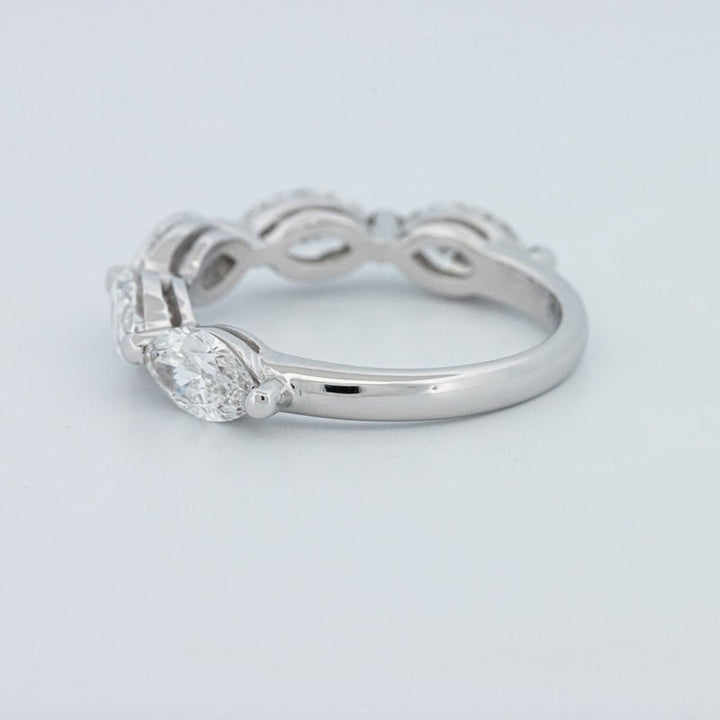 5 Half Marquise Floating Eternity Ring (LG) - ZIZOV DIAMONDS