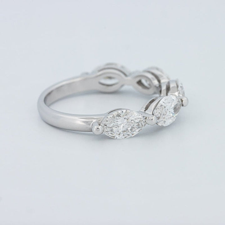 5 Half Marquise Floating Eternity Ring (LG) - ZIZOV DIAMONDS