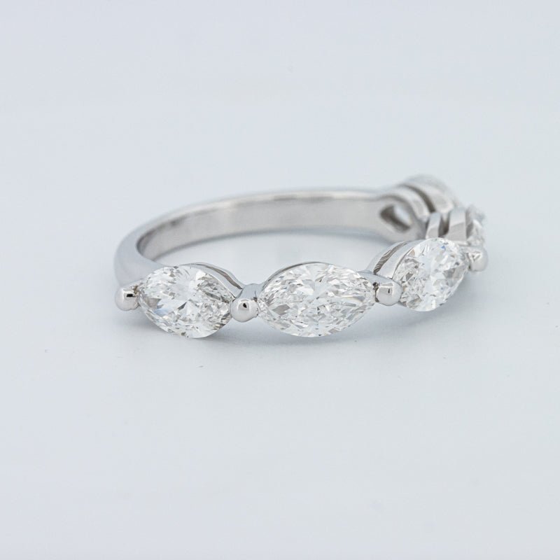 5 Half Marquise Floating Eternity Ring (LG) - ZIZOV DIAMONDS