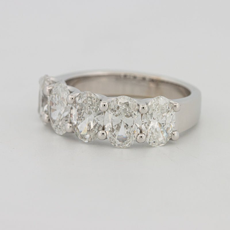 5 Half Oval Floating Eternity Ring (LG) - ZIZOV DIAMONDS