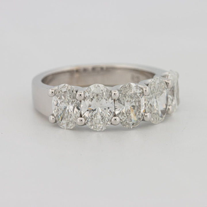 5 Half Oval Floating Eternity Ring (LG) - ZIZOV DIAMONDS